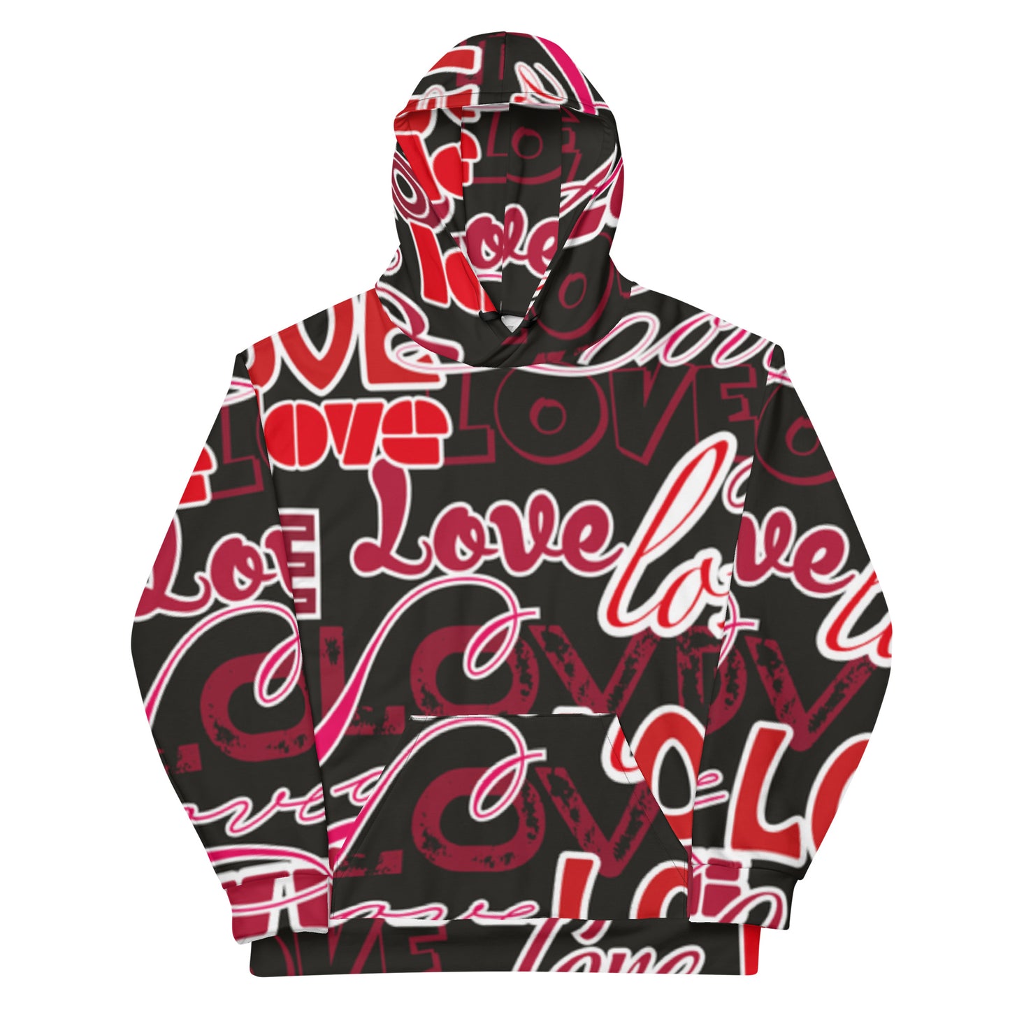 Love Nero - Felpa Unisex con Cappuccio -