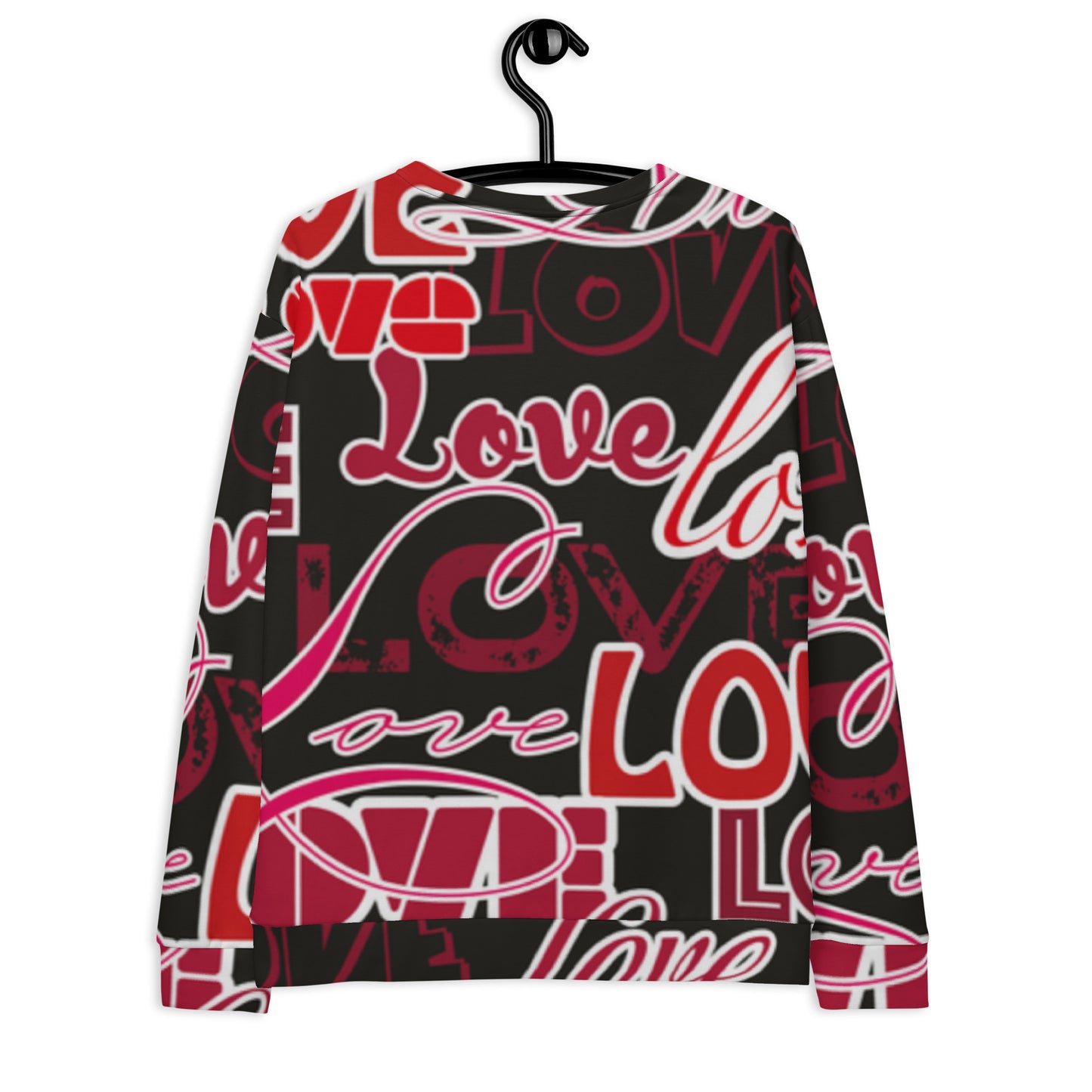 Love Nero - Felpa Unisex Girocollo