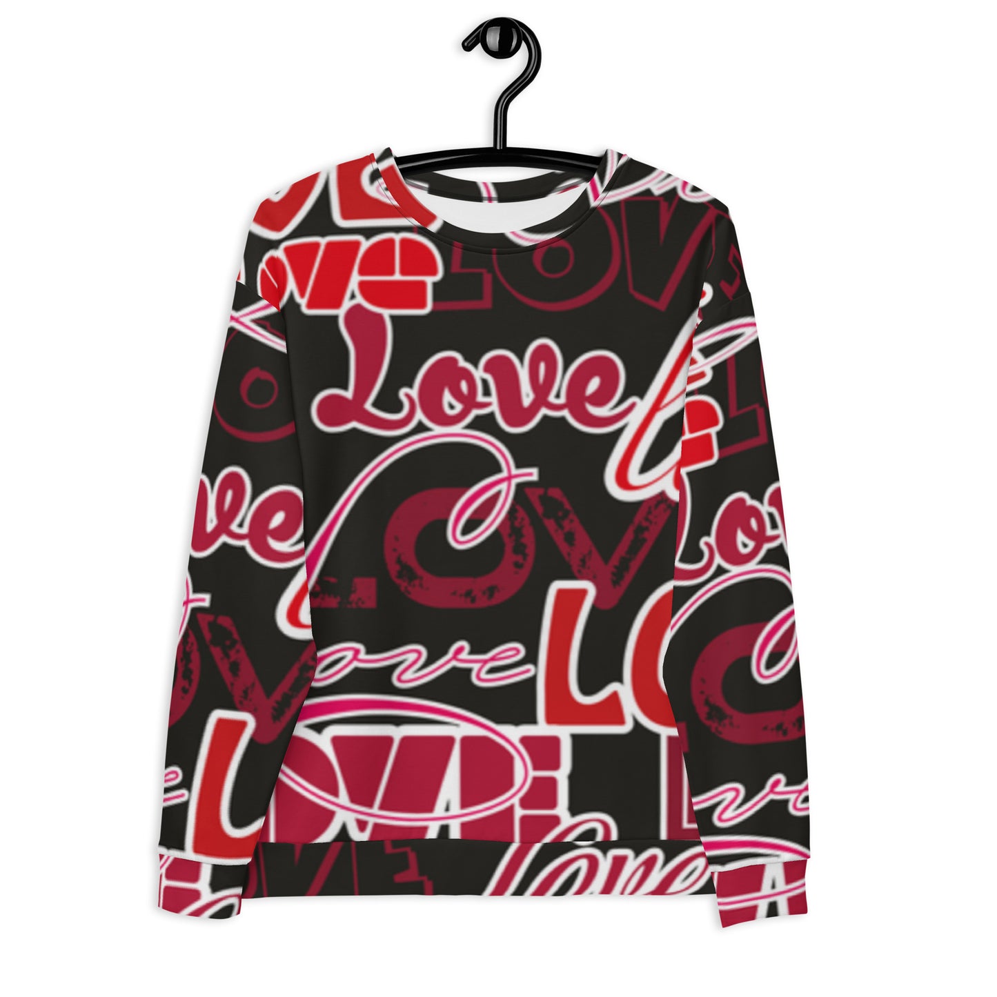 Love Nero - Felpa Unisex Girocollo
