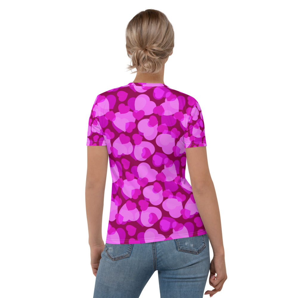 Cuoricini T -Shirt Girocollo Donna -