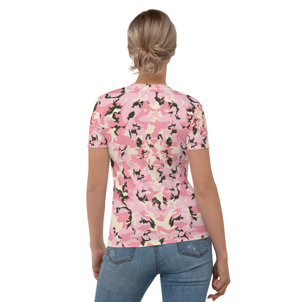 Camo Rosa - T-Shirt Girocollo -