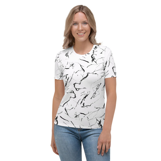 Marble -T-Shirt Girocollo Donna