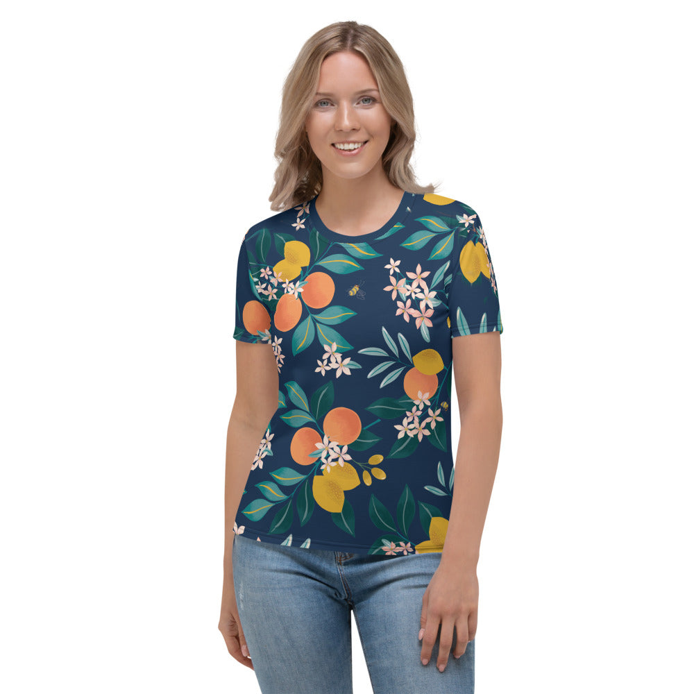 Agrumi - T-Shirt Girocollo Donna -