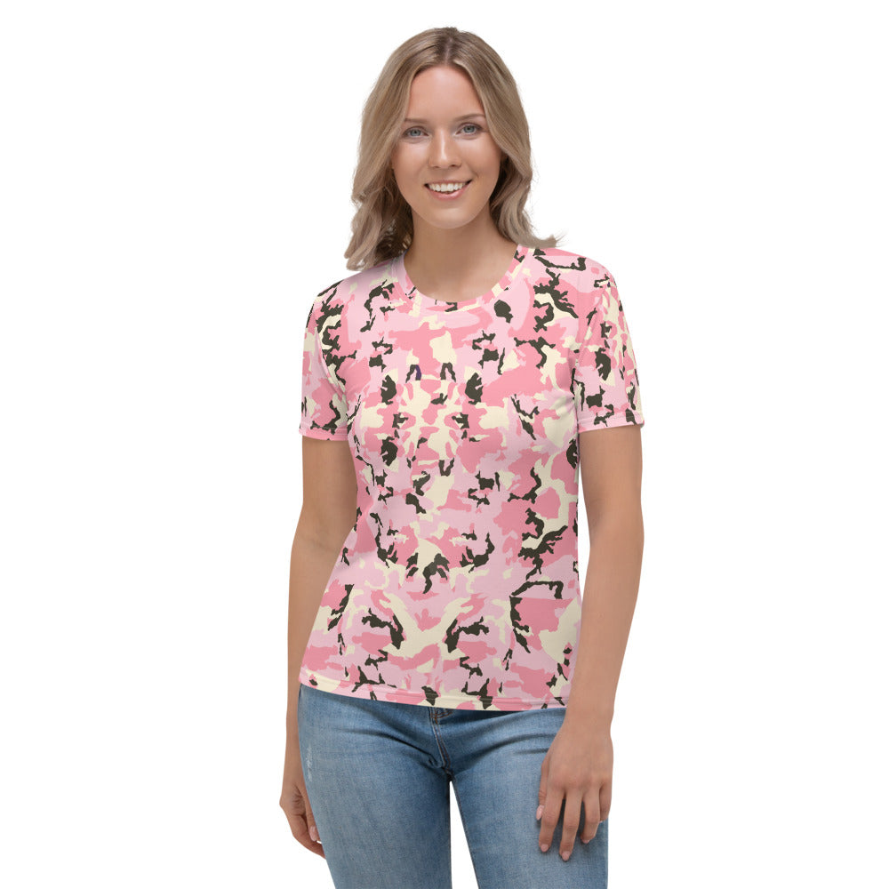 Camo Rosa - T-Shirt Girocollo -