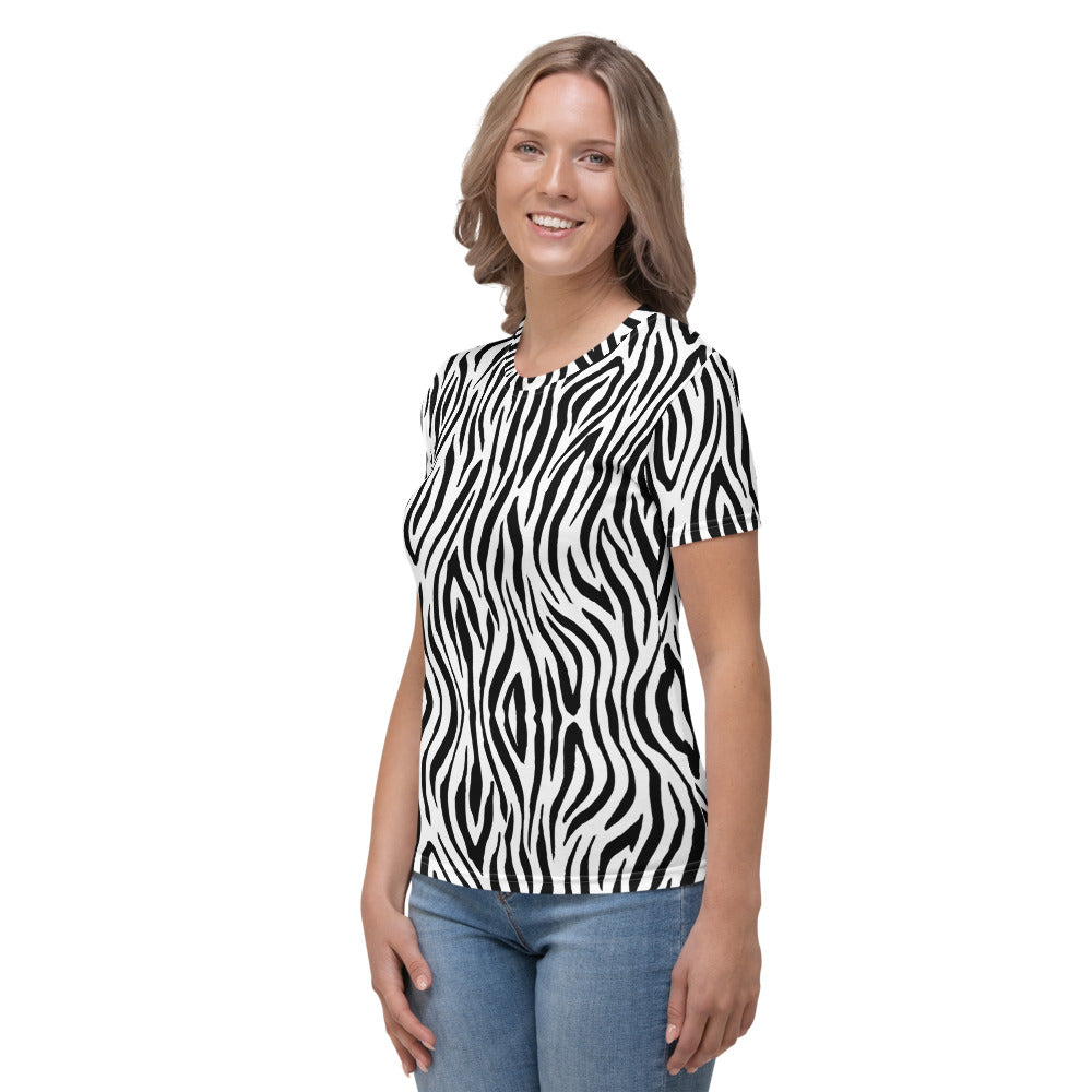 Zebra - T-Shirt Girocollo Donna -