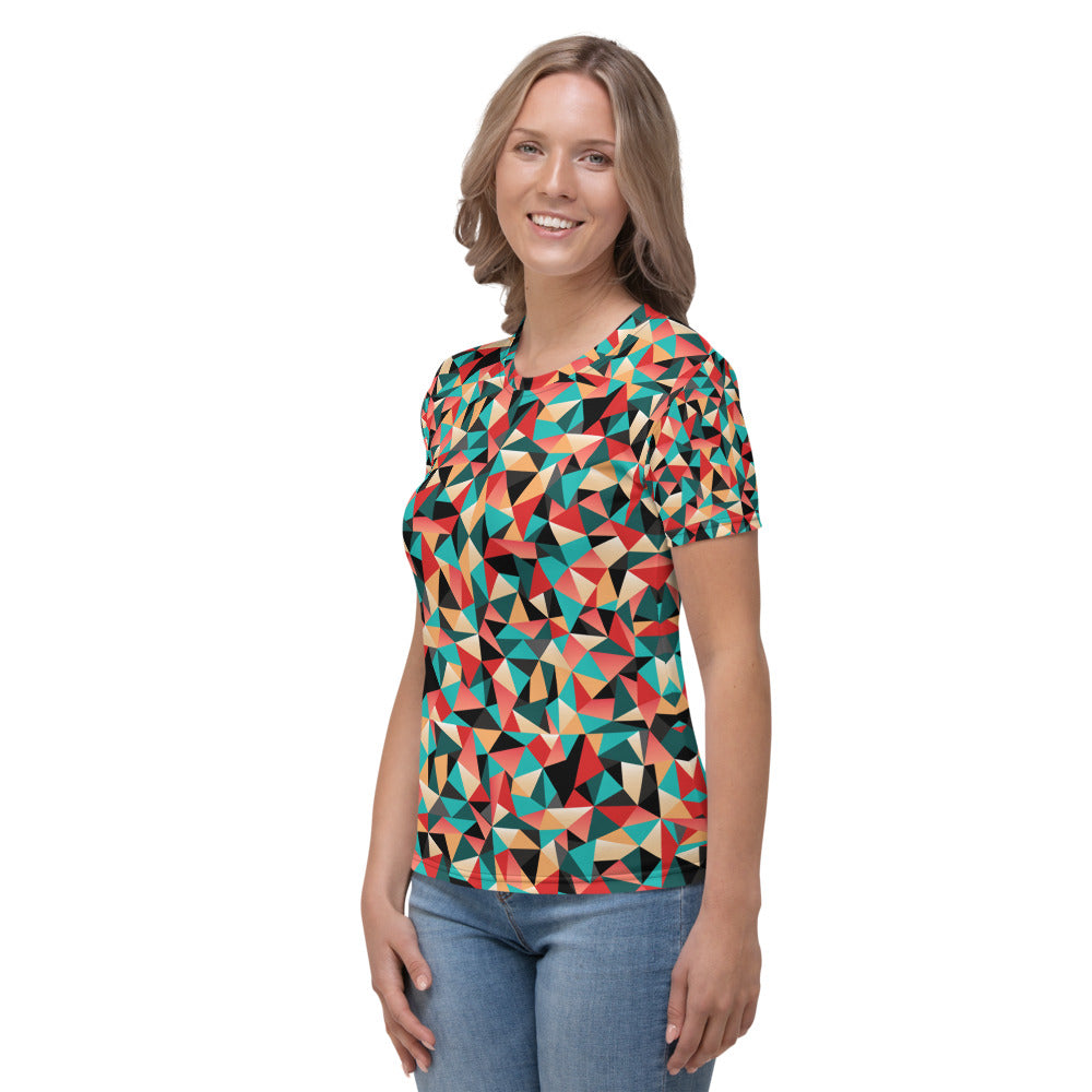 Caleidoscopio - T-Shirt Girocollo Donna -