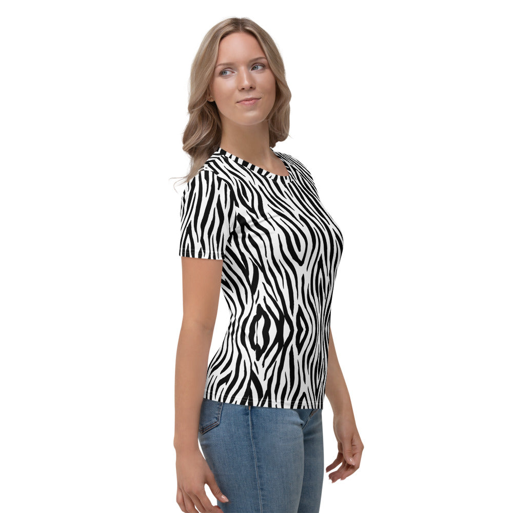 Zebra - T-Shirt Girocollo Donna -