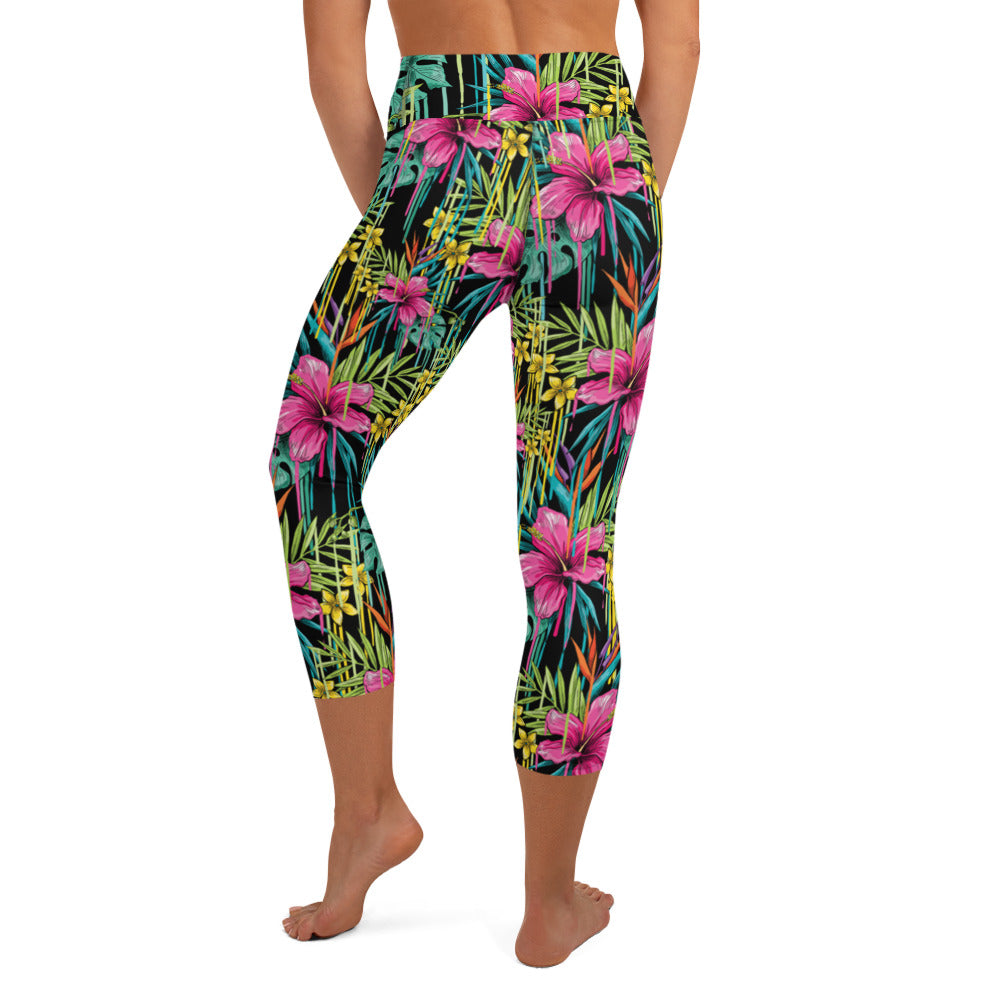 Rose - Yoga Capri Leggings