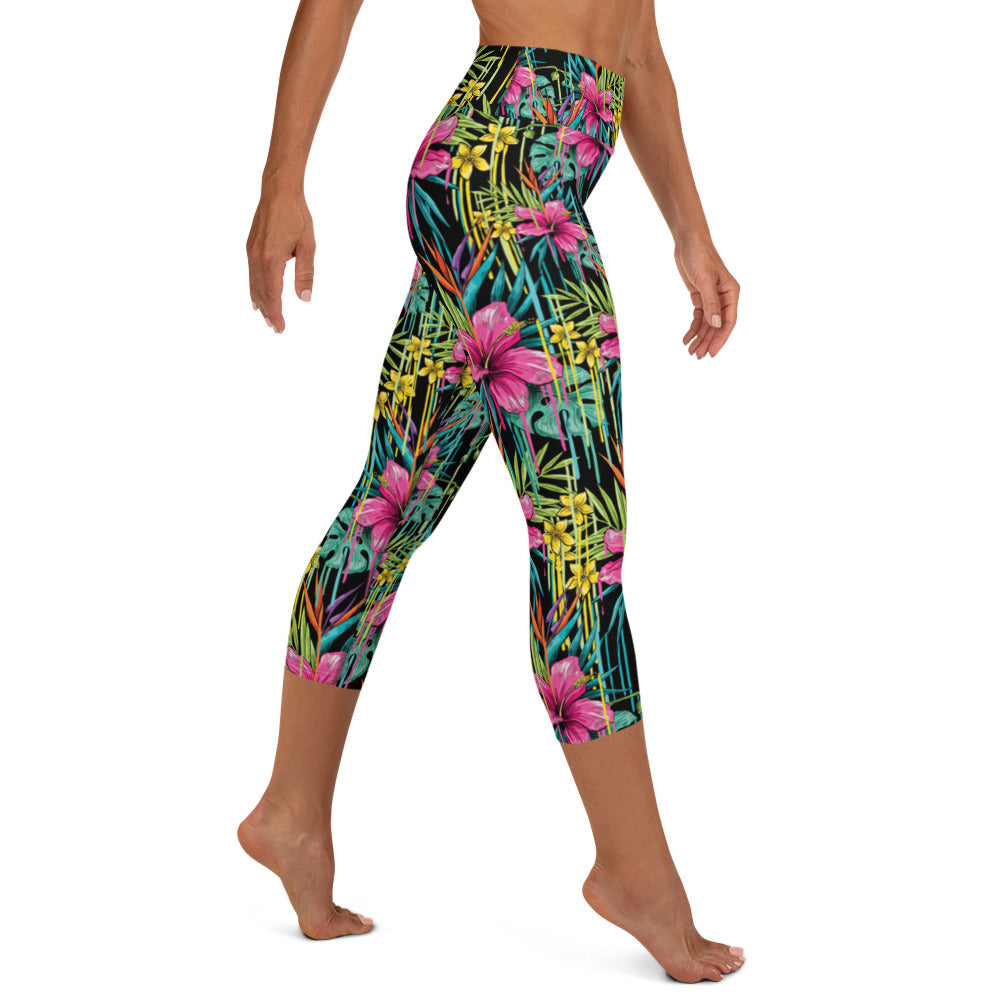 Rose - Yoga Capri Leggings