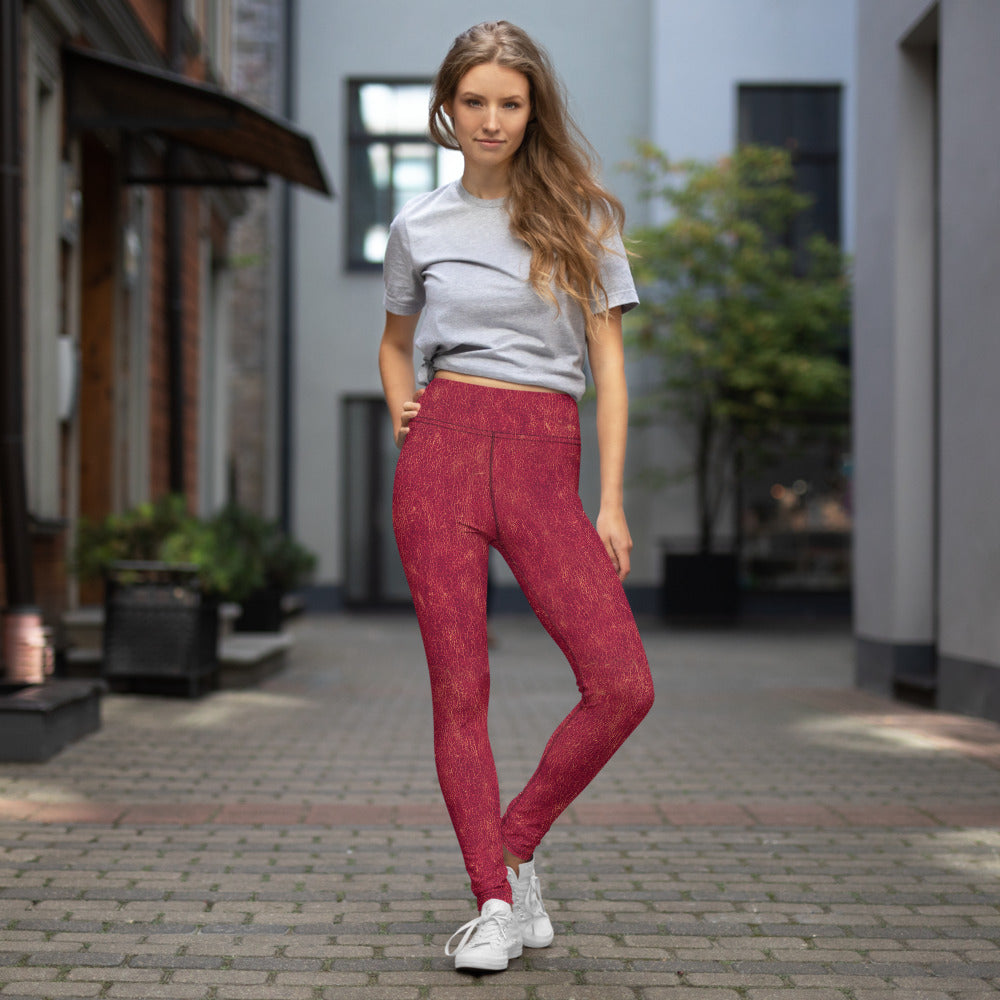Rosso Pompei - Yoga Leggings -