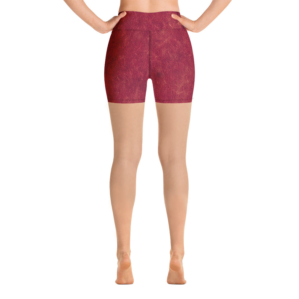 Rosso Pompei - Yoga Shorts -