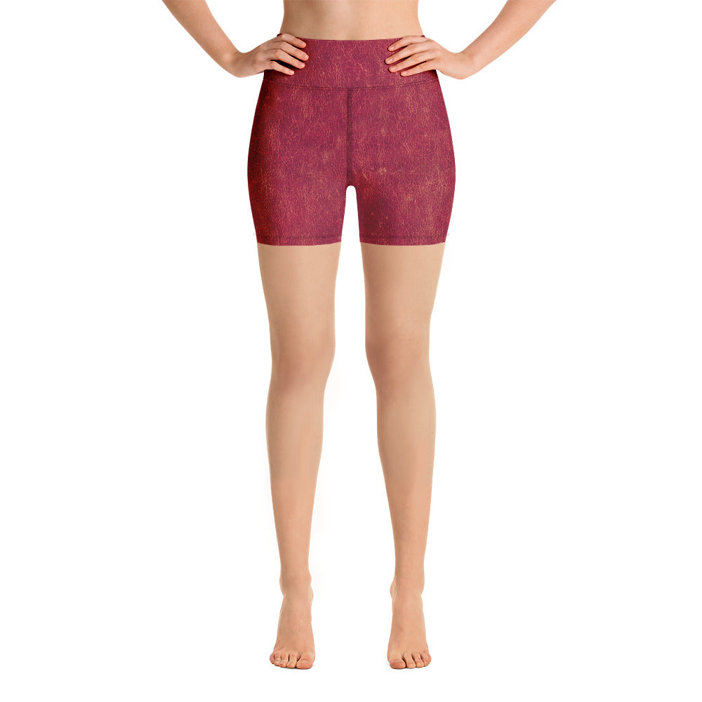 Rosso Pompei - Yoga Shorts -