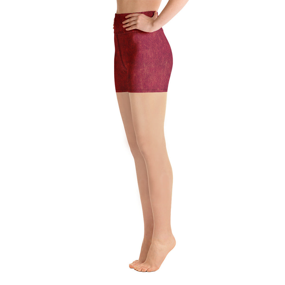 Rosso Pompei - Yoga Shorts -
