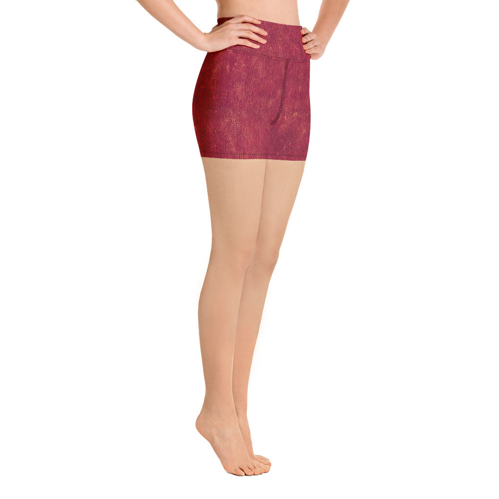 Rosso Pompei - Yoga Shorts -
