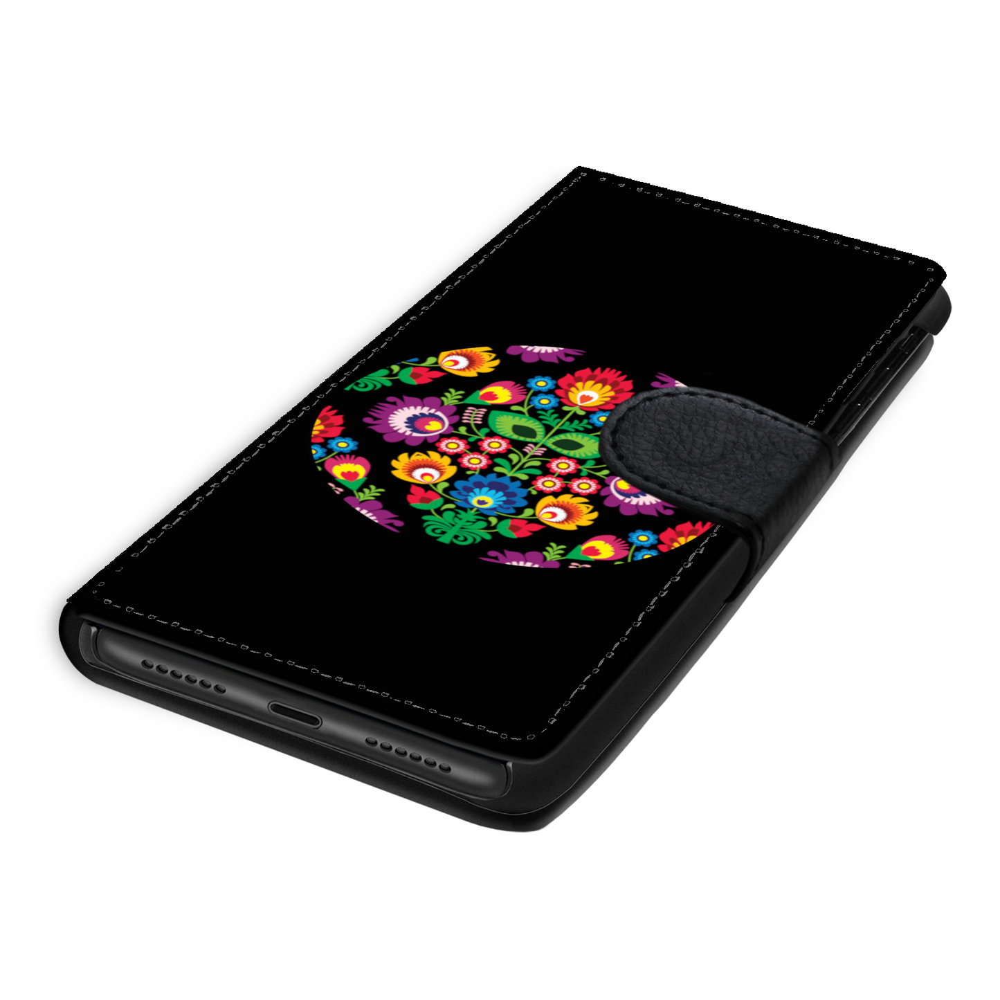 Cerchio e Fiori - Custodia per Smartphone iPhone/Galaxy -