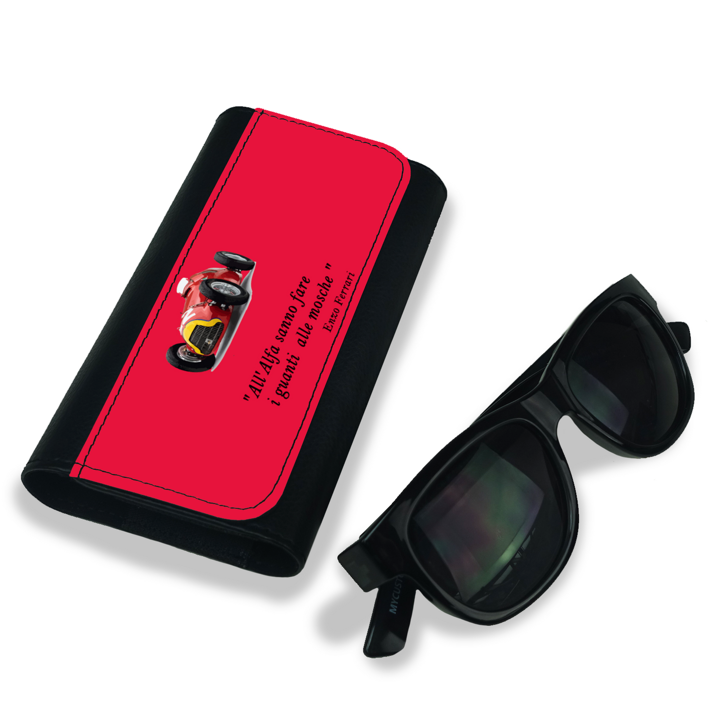 Alfa Romeo - Custodia per Occhiali - Rosso/Nero -