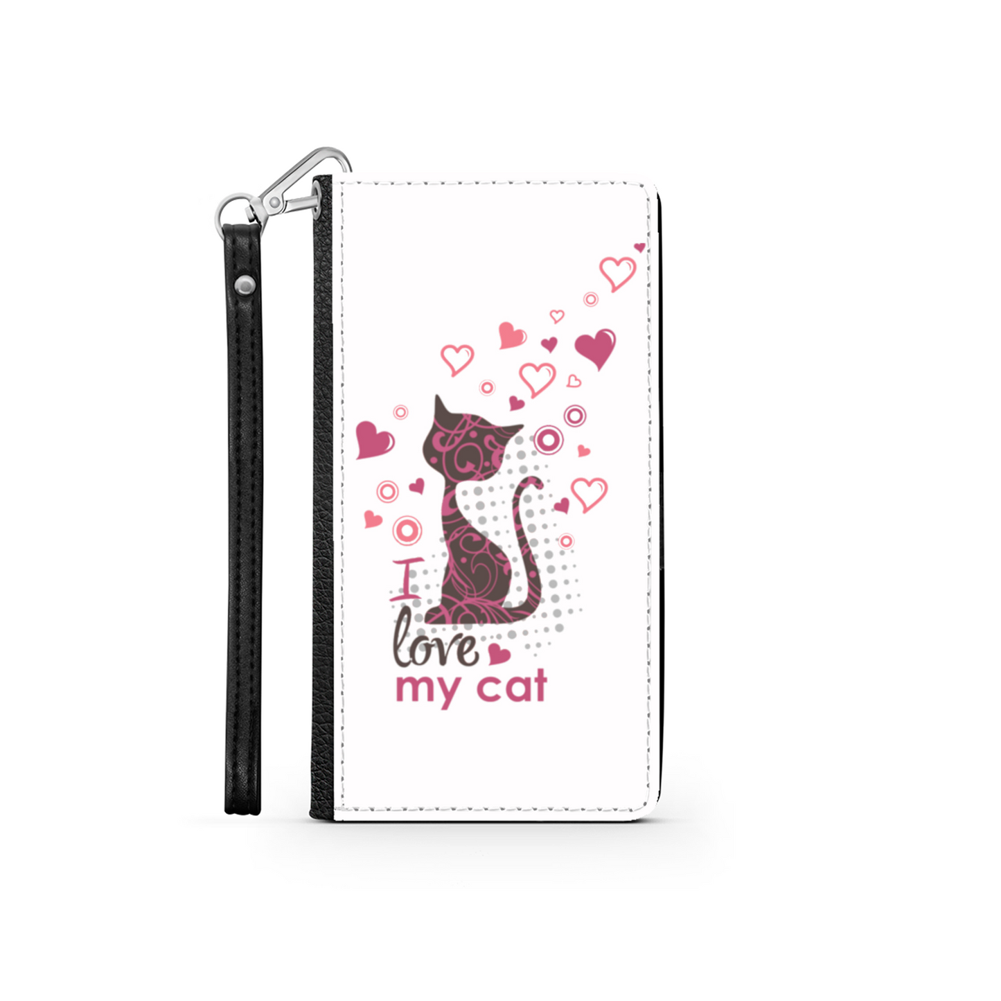 I Love my Cat Bianco - Custodia per Smartphone iPhone/Galaxy -