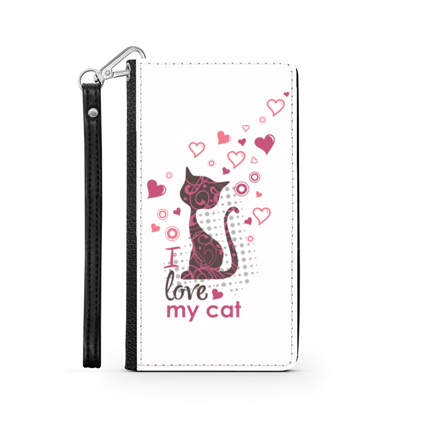 I Love my Cat Bianco - Custodia per Smartphone iPhone/Galaxy -