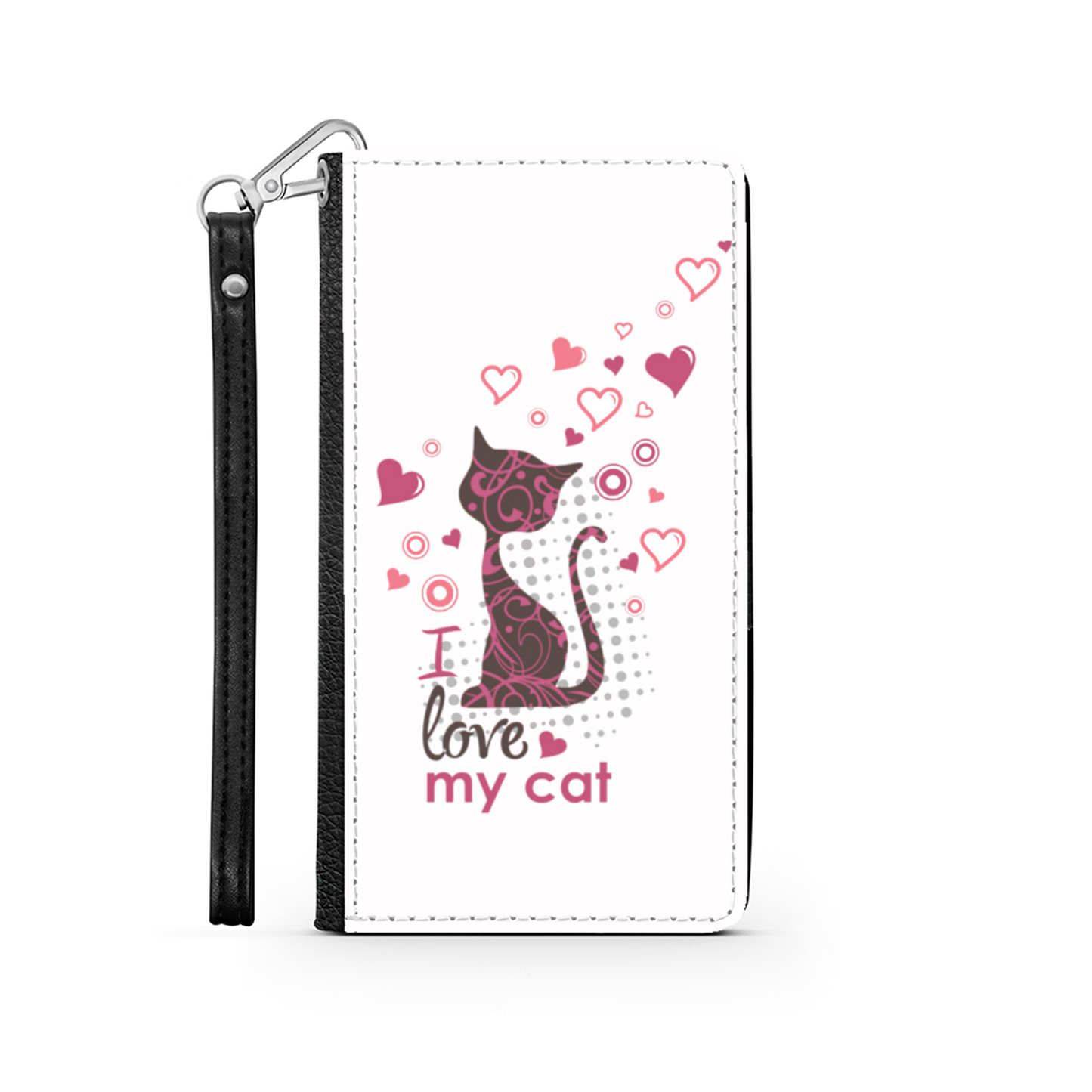 I Love my Cat Bianco - Custodia per Smartphone iPhone/Galaxy -