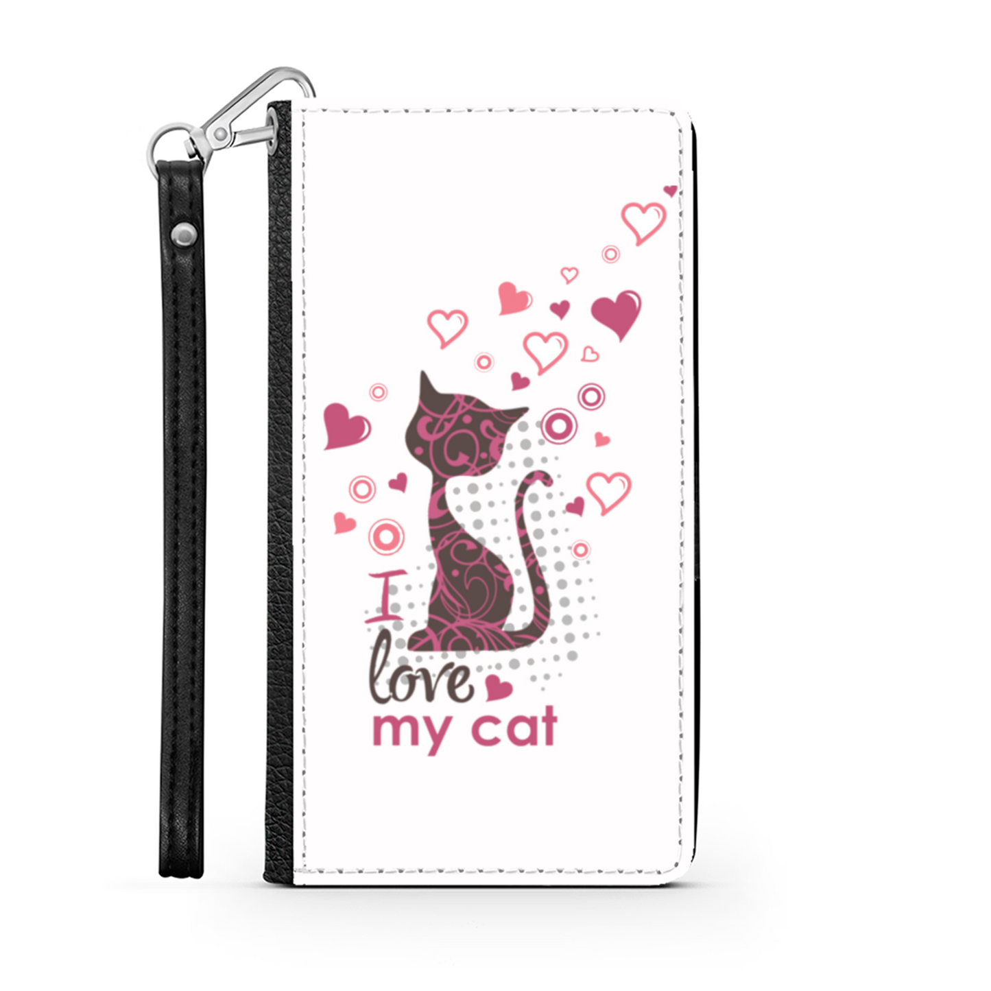 I Love my Cat Bianco - Custodia per Smartphone iPhone/Galaxy -
