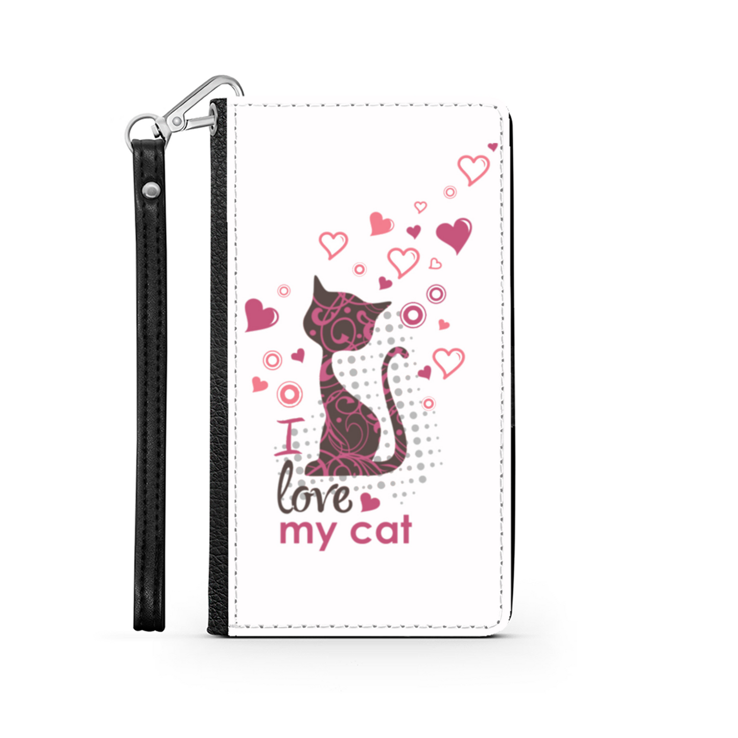 I Love my Cat Bianco - Custodia per Smartphone iPhone/Galaxy -