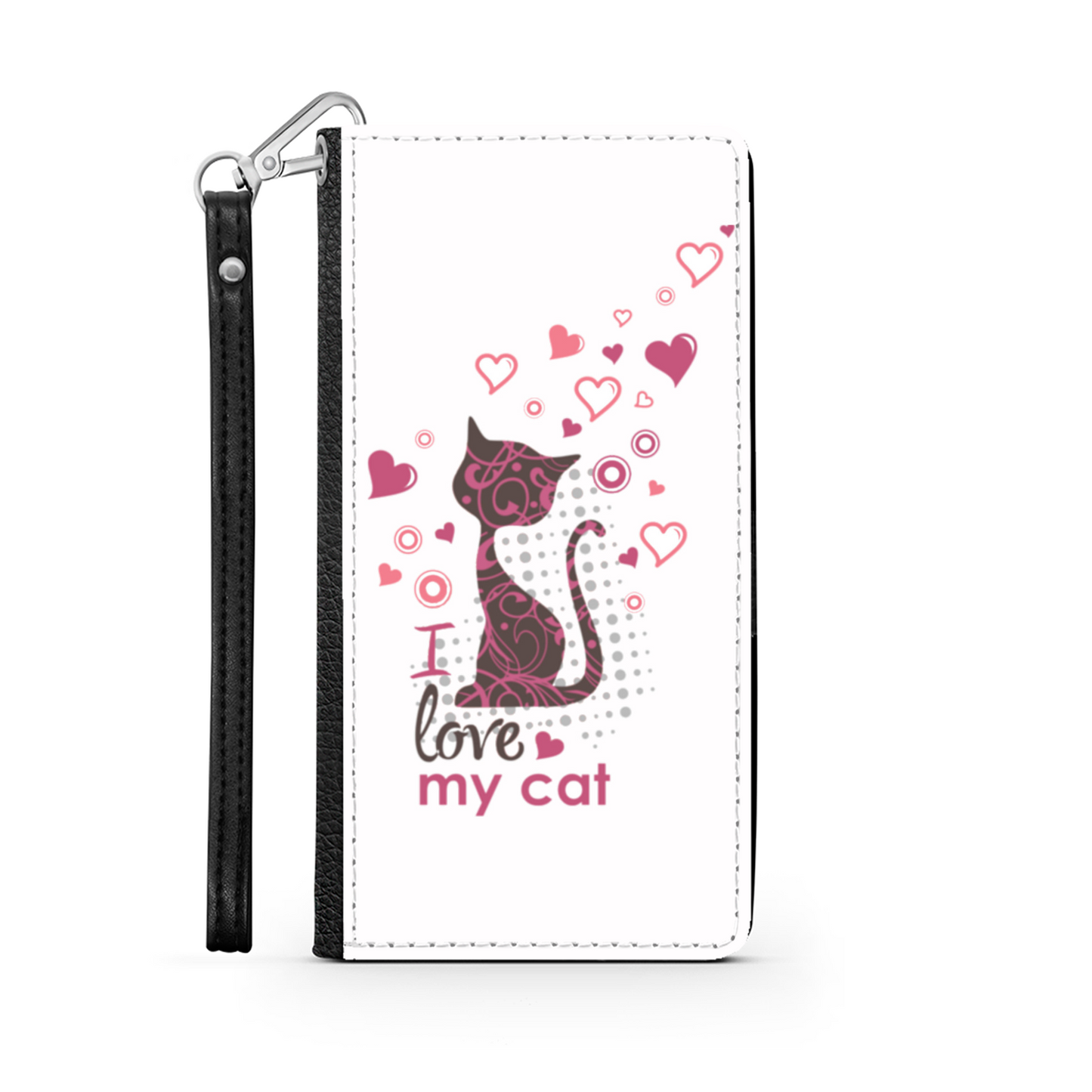 I Love my Cat Bianco - Custodia per Smartphone iPhone/Galaxy -