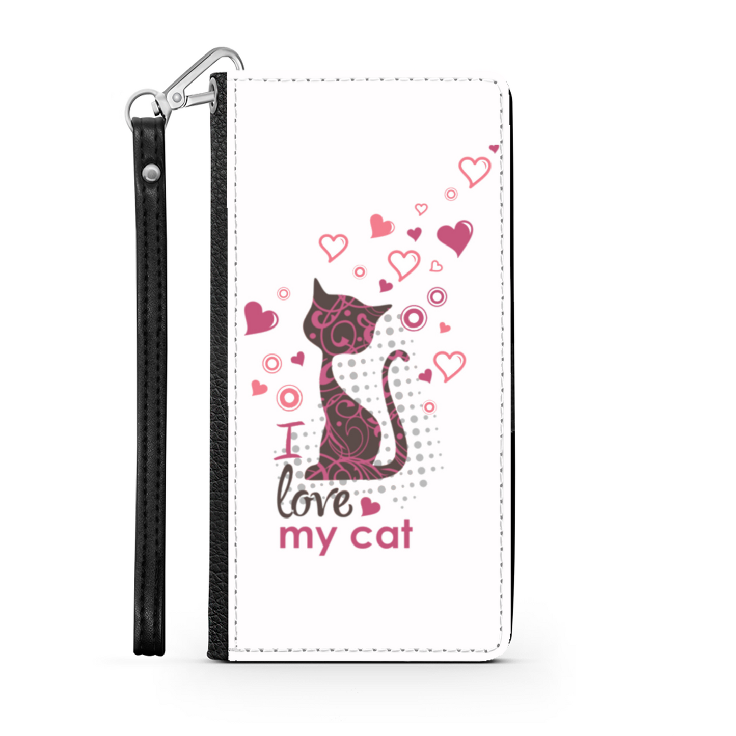I Love my Cat Bianco - Custodia per Smartphone iPhone/Galaxy -