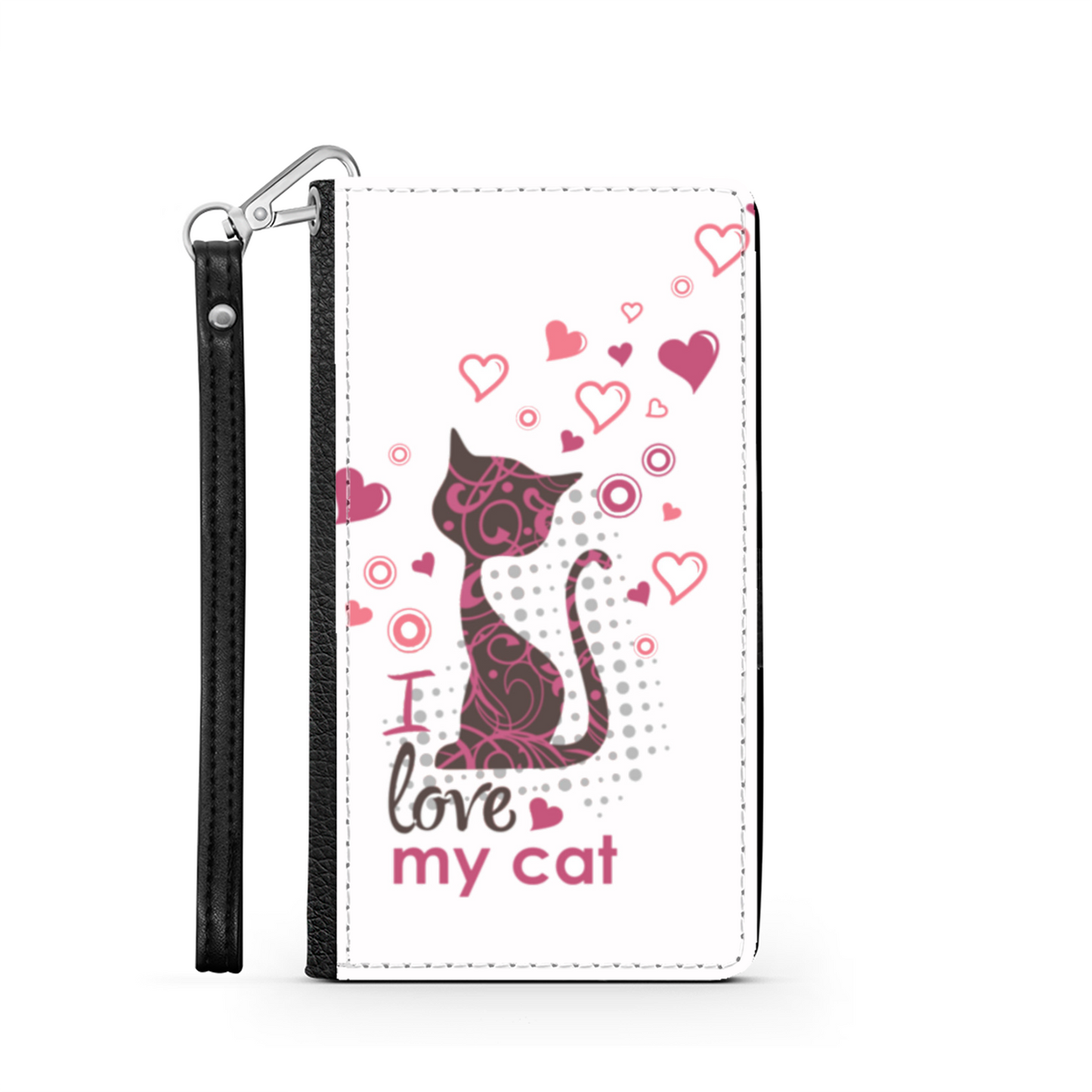 I Love my Cat Bianco - Custodia per Smartphone iPhone/Galaxy -