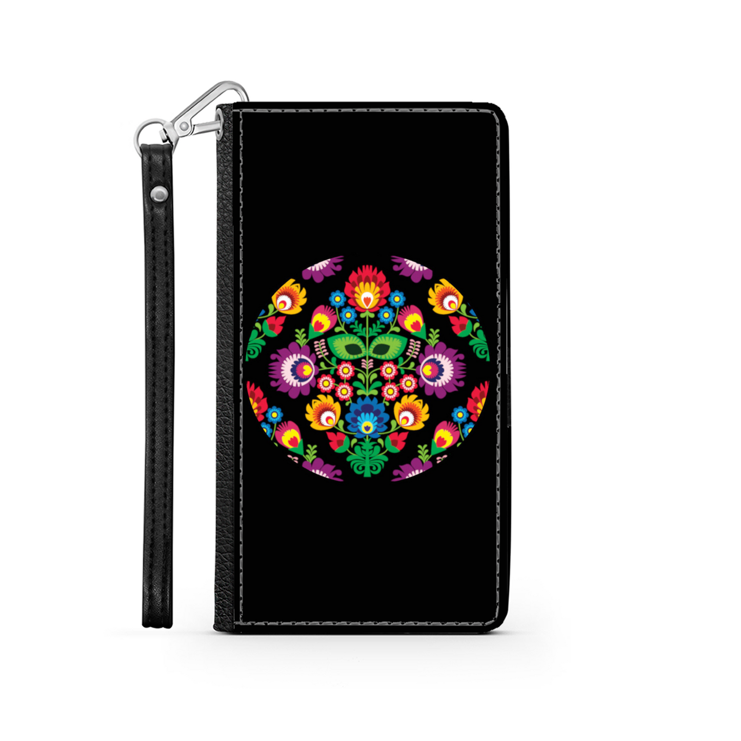 Cerchio e Fiori - Custodia per Smartphone iPhone/Galaxy -