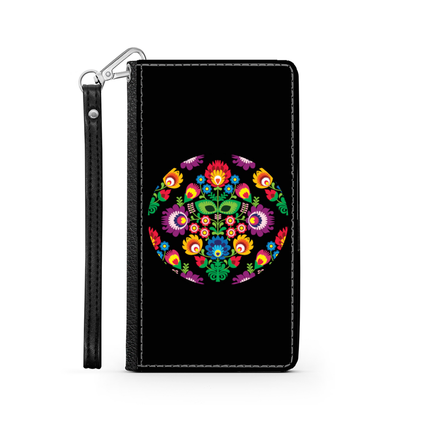 Cerchio e Fiori - Custodia per Smartphone iPhone/Galaxy -