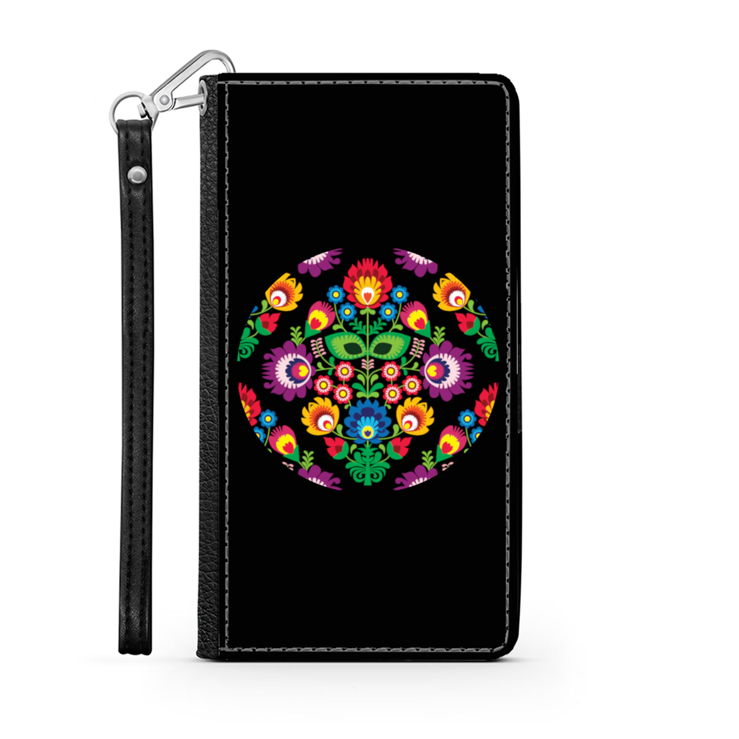 Cerchio e Fiori - Custodia per Smartphone iPhone/Galaxy -