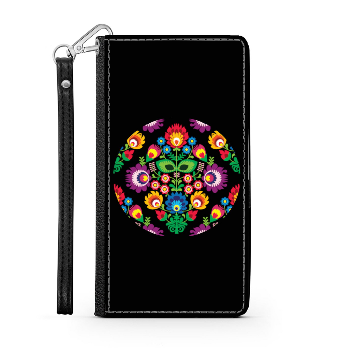 Cerchio e Fiori - Custodia per Smartphone iPhone/Galaxy -