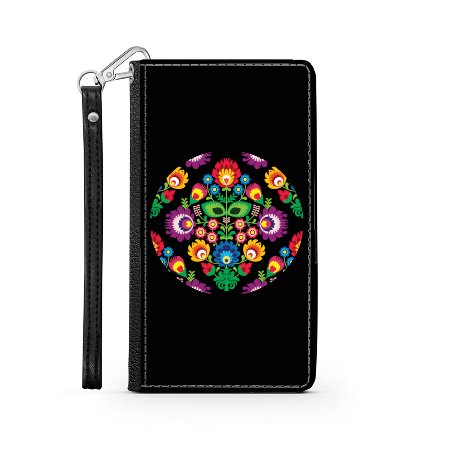 Cerchio e Fiori - Custodia per Smartphone iPhone/Galaxy -