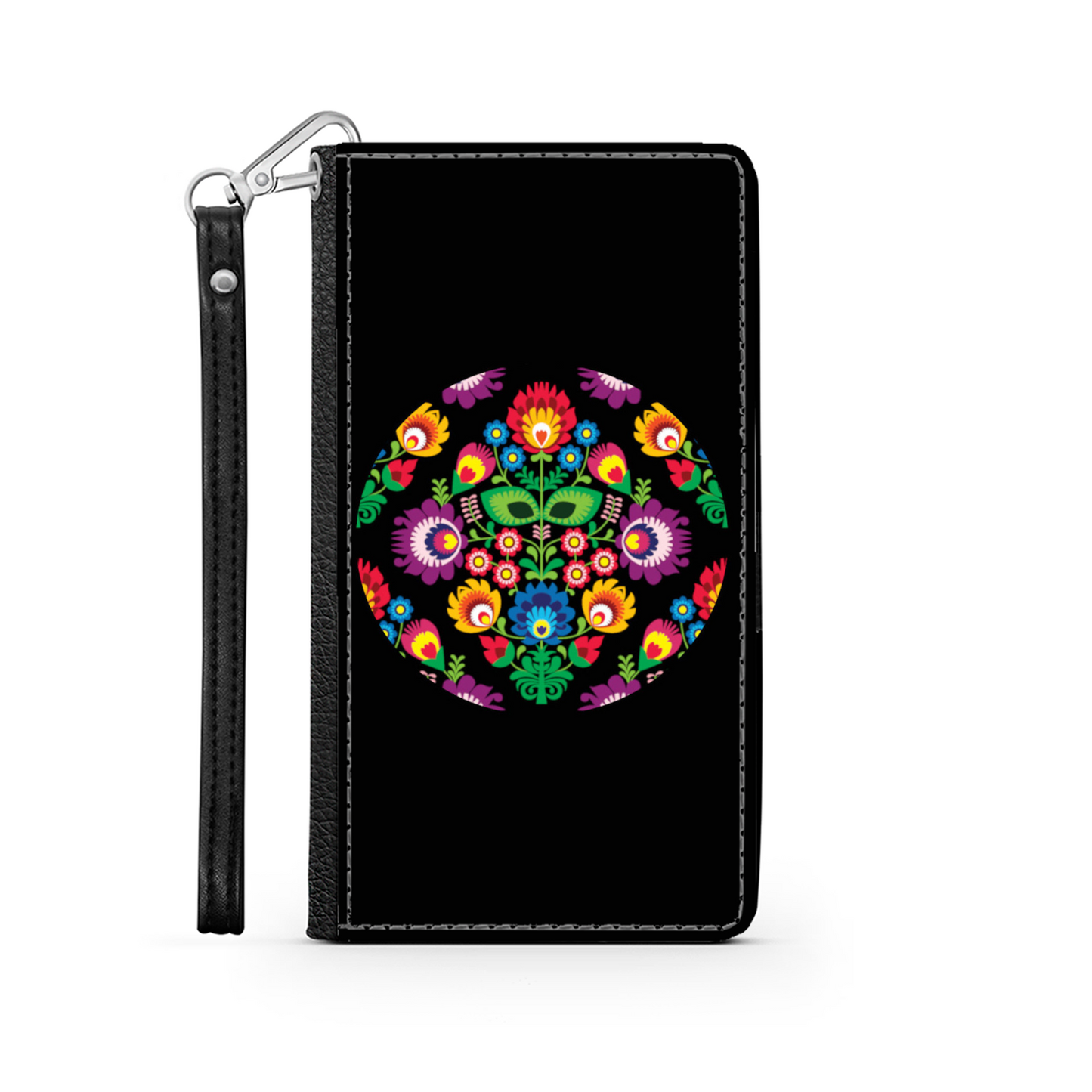 Cerchio e Fiori - Custodia per Smartphone iPhone/Galaxy -
