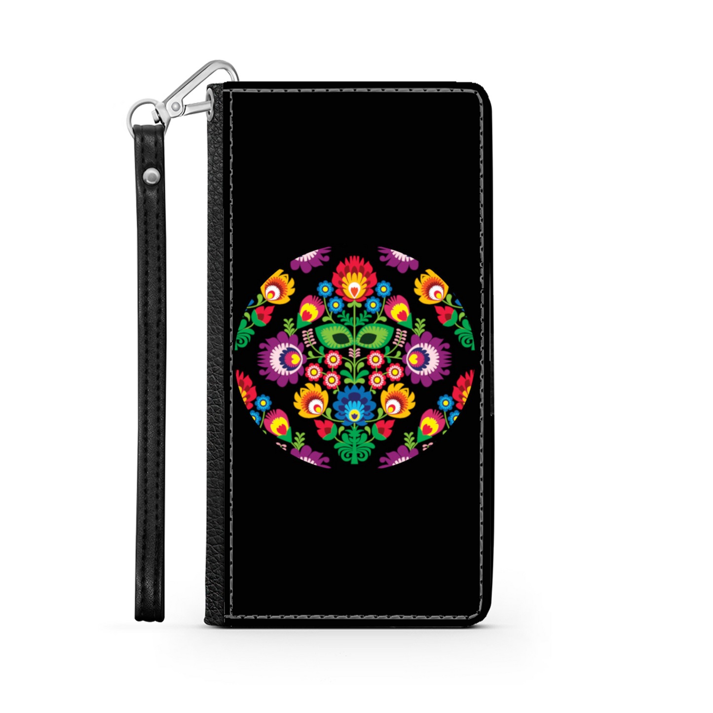 Cerchio e Fiori - Custodia per Smartphone iPhone/Galaxy -