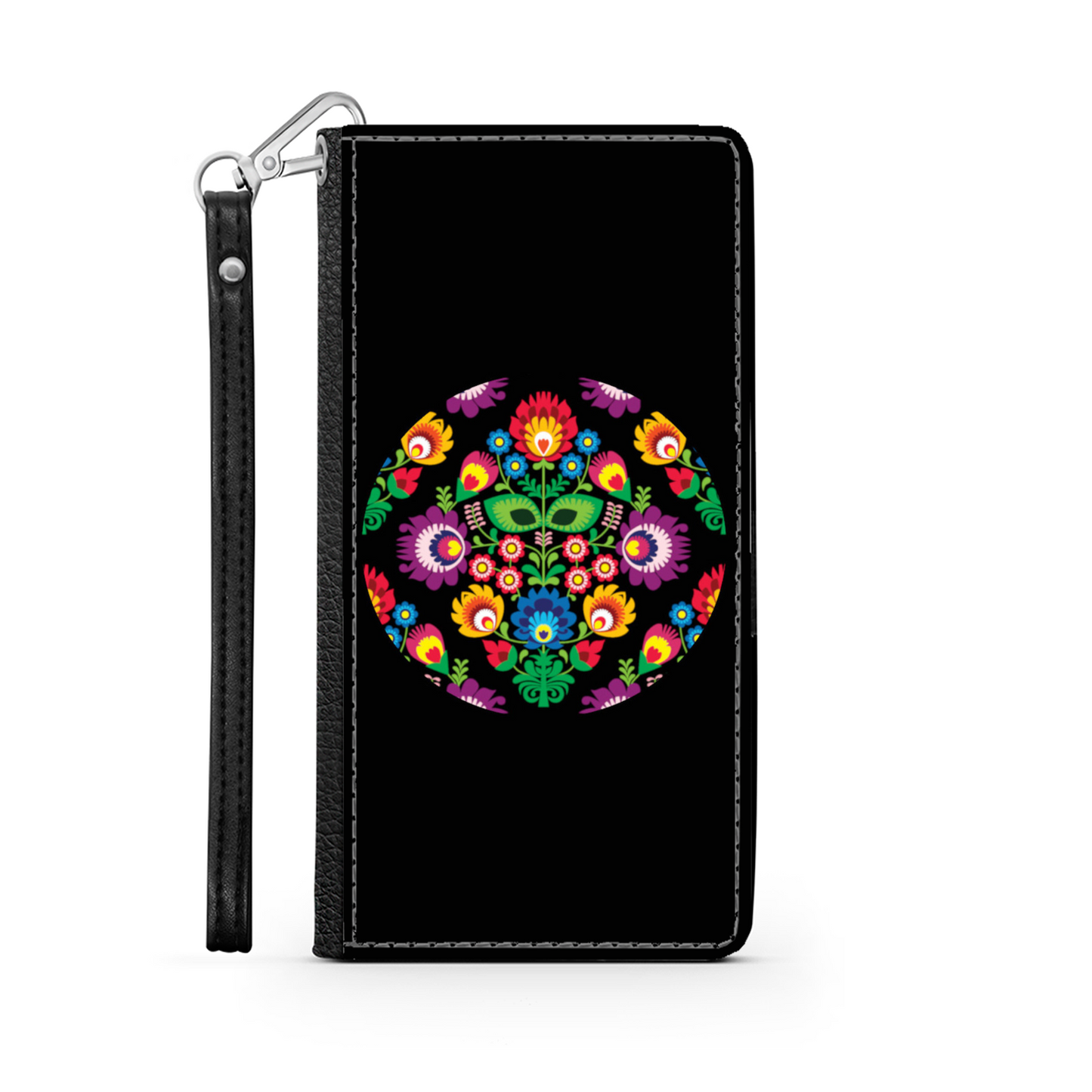 Cerchio e Fiori - Custodia per Smartphone iPhone/Galaxy -