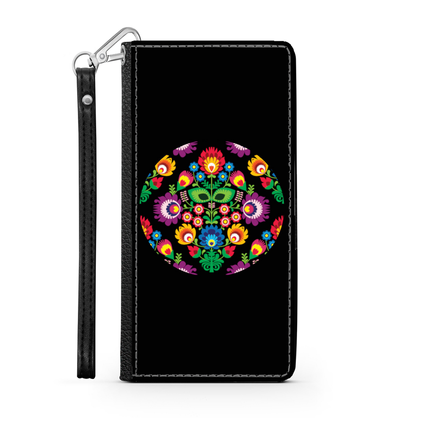 Cerchio e Fiori - Custodia per Smartphone iPhone/Galaxy -