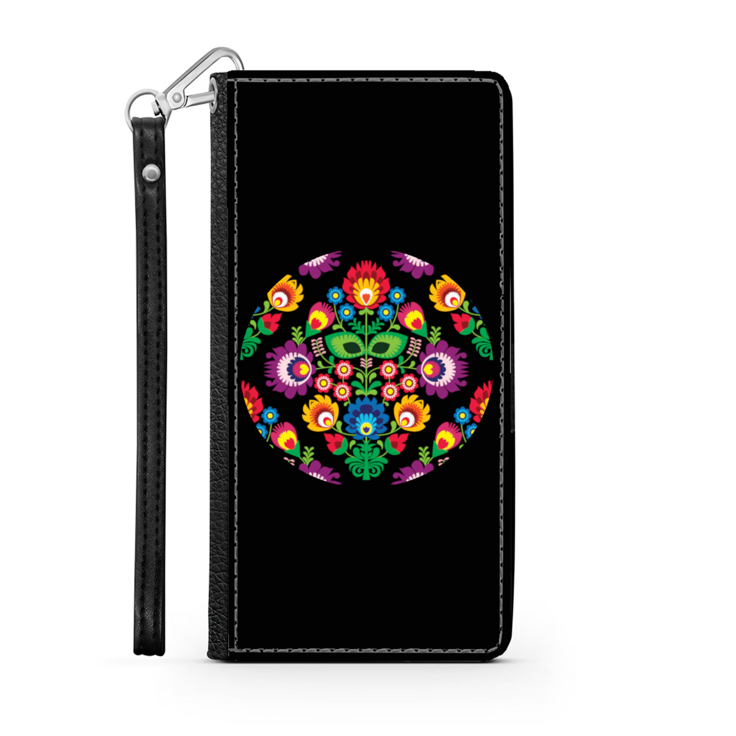 Cerchio e Fiori - Custodia per Smartphone iPhone/Galaxy -