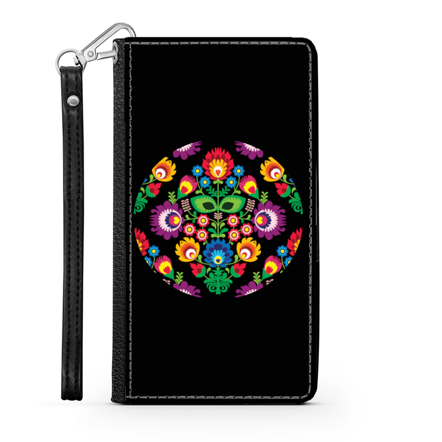 Cerchio e Fiori - Custodia per Smartphone iPhone/Galaxy -