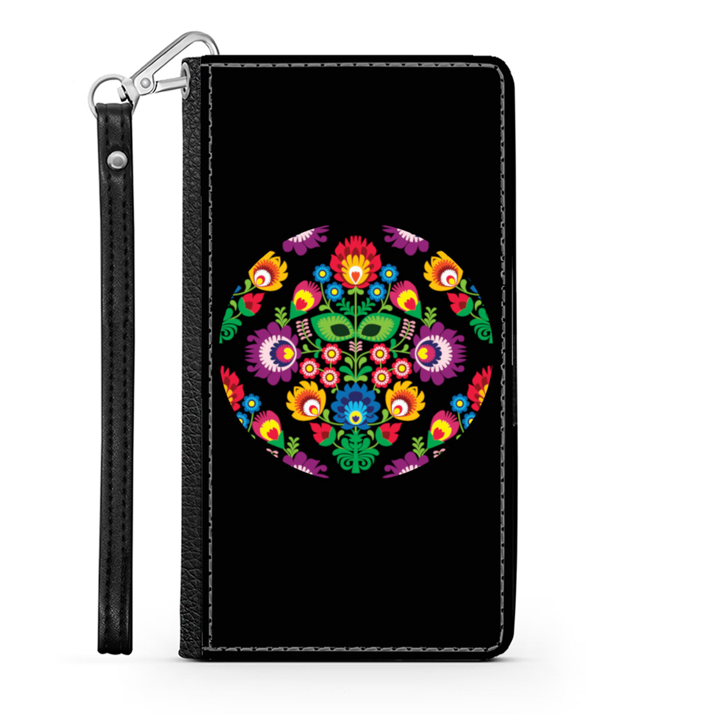 Cerchio e Fiori - Custodia per Smartphone iPhone/Galaxy -