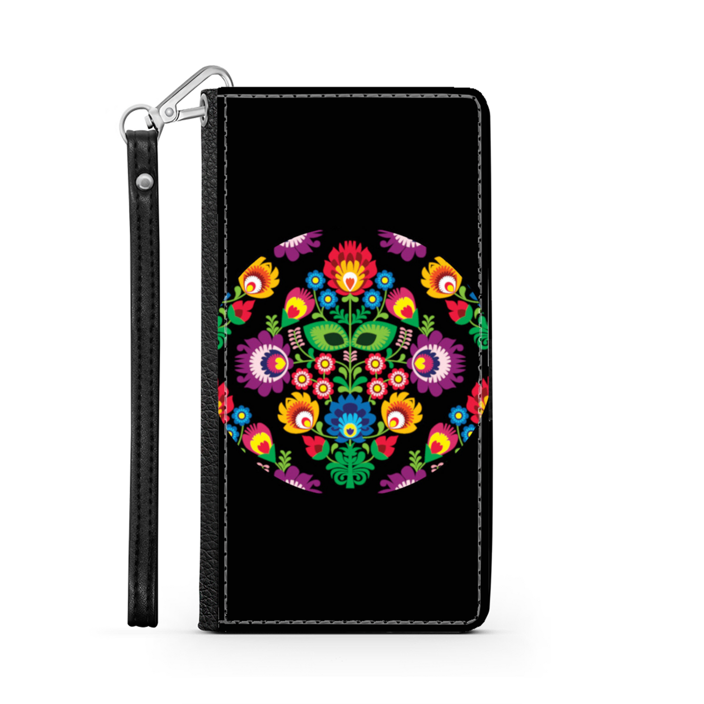 Cerchio e Fiori - Custodia per Smartphone iPhone/Galaxy -