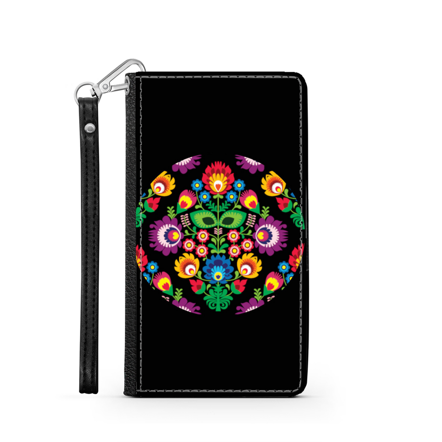 Cerchio e Fiori - Custodia per Smartphone iPhone/Galaxy -