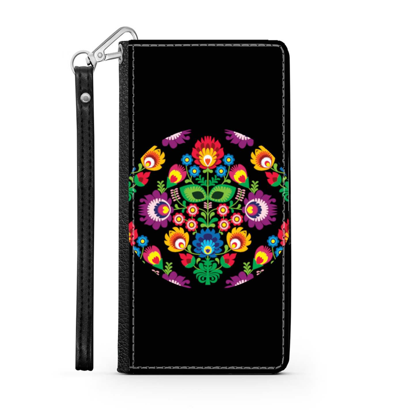 Cerchio e Fiori - Custodia per Smartphone iPhone/Galaxy -