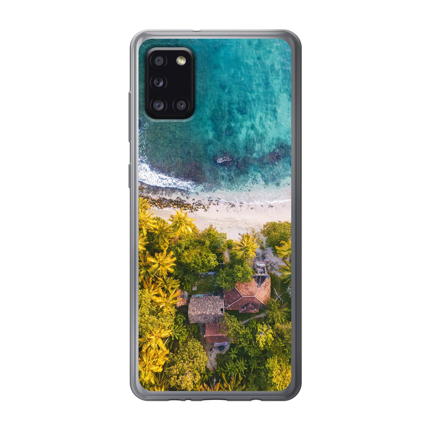 Samsung Galaxy A31 Cover Morbida Trasparente - Stampa sul Retro -