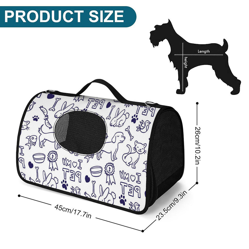 Custom Mesh Breathable Backpack Portable Pet Bag