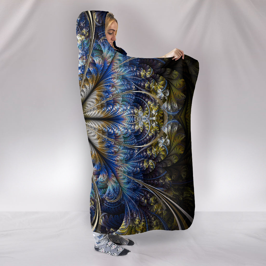 Fractal Mandala - Coperta con cappuccio -