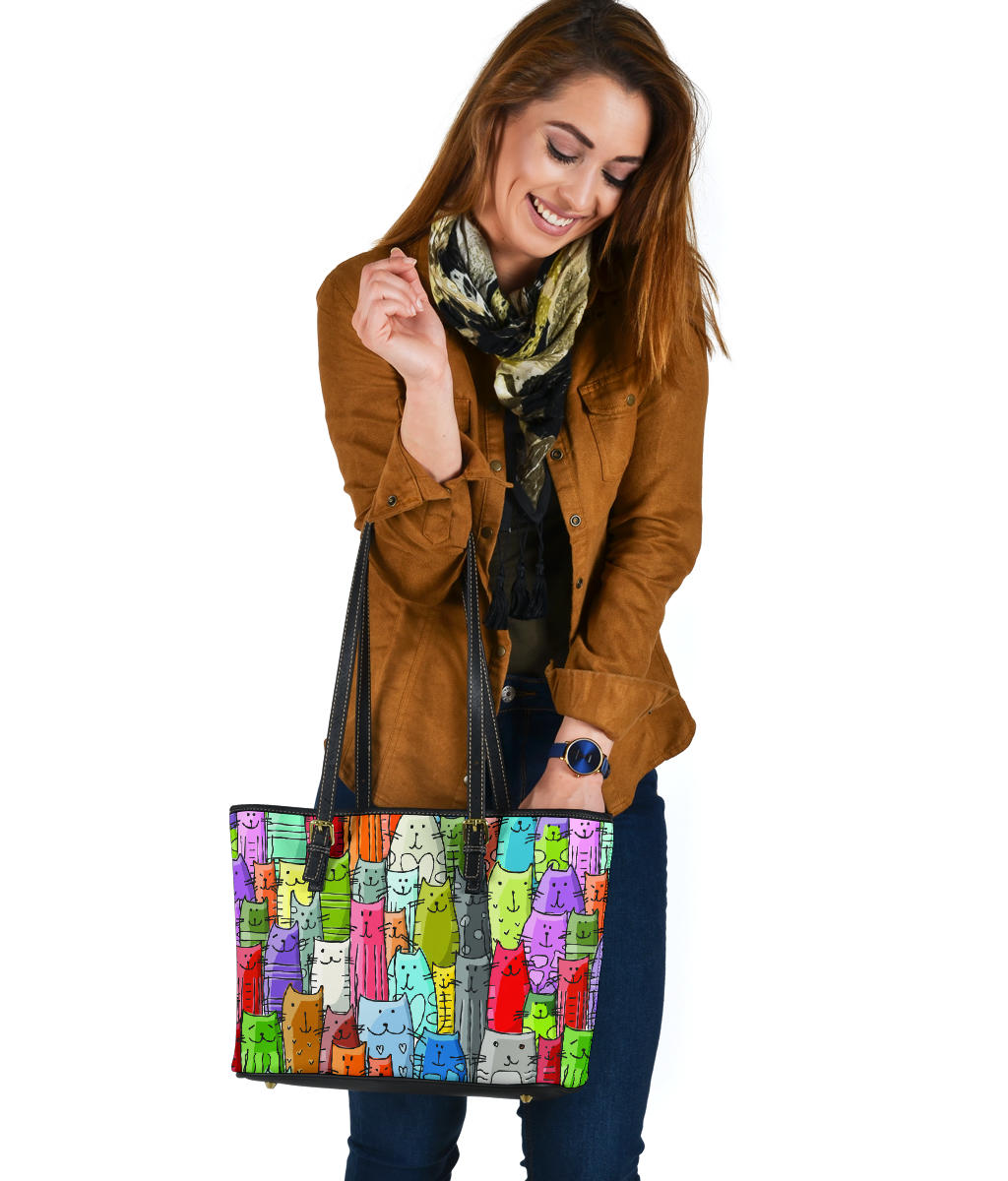 Gatti Colorati - Borsa con Manici