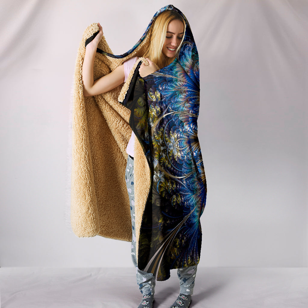Fractal Mandala - Coperta con cappuccio -