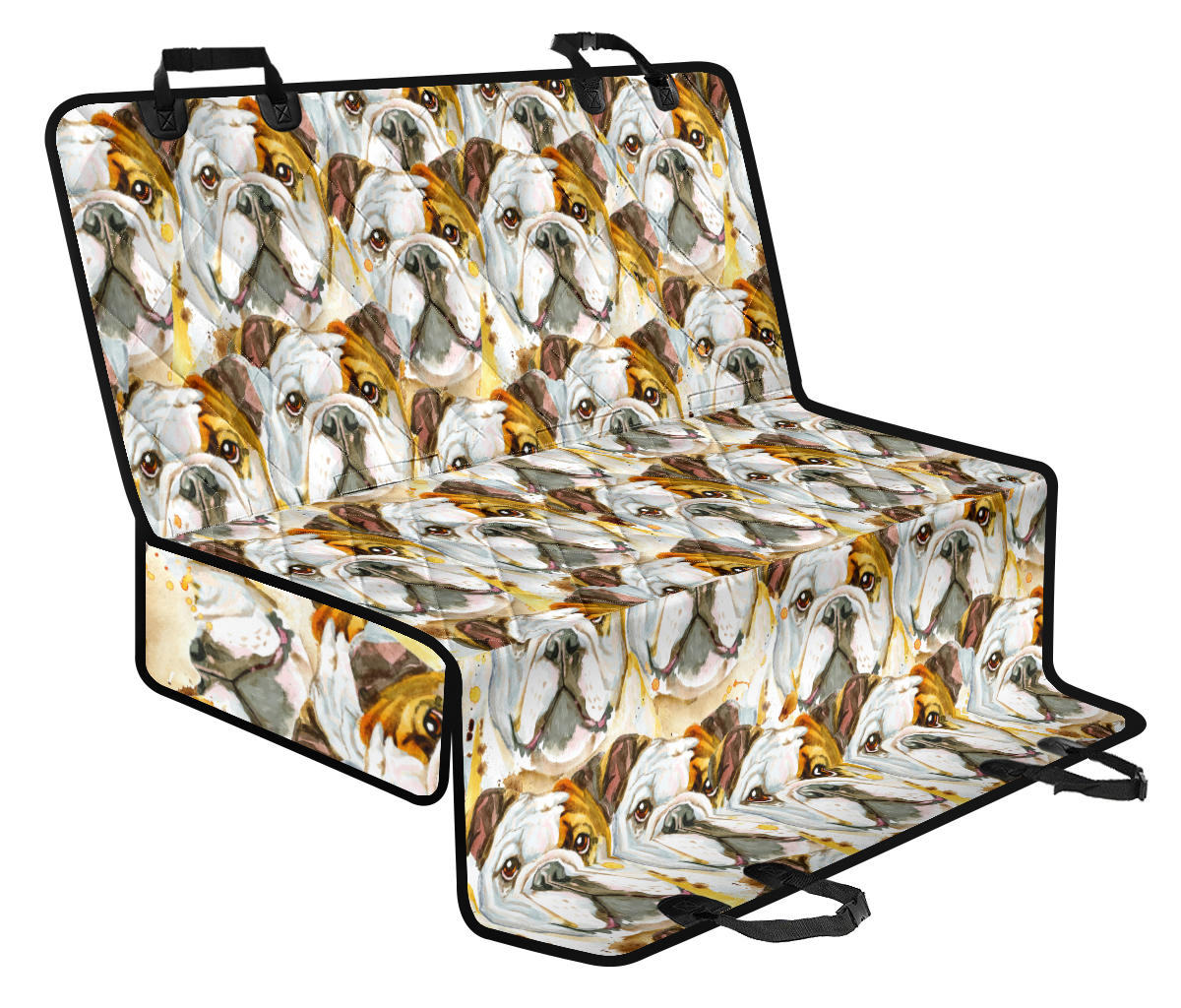 Bulldog ad Acquarello - Coprisedile Auto per Amici a 4 Zampe -