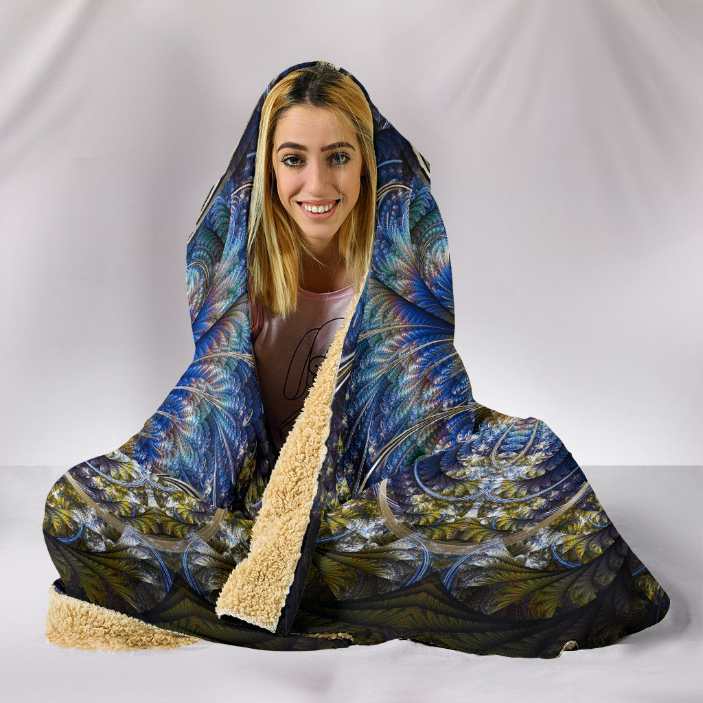 Fractal Mandala - Coperta con cappuccio -